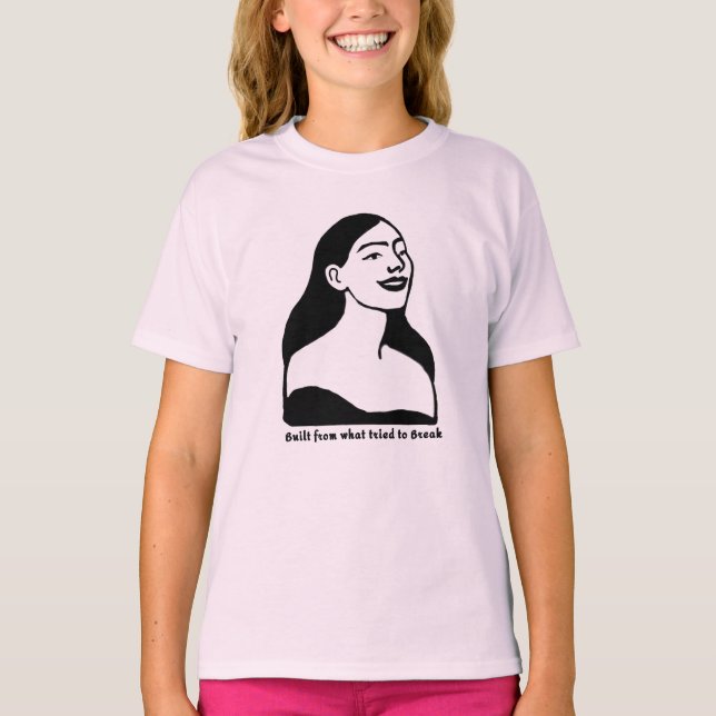 Afro Woman Silhouette T-Shirt  (Front)
