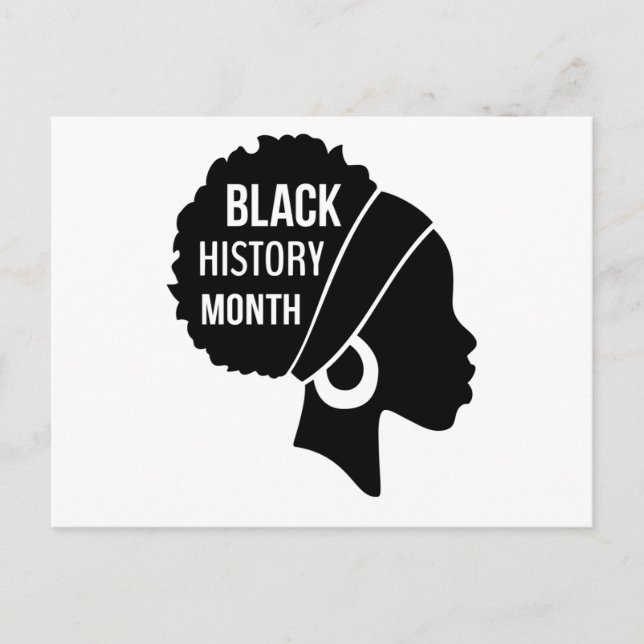 Afro Women Black History Month (2) Invitation Postcard (Front)