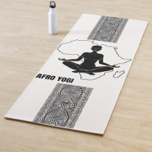 AFRO YOGI MONOCHROME YOGA MAT