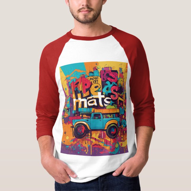 Afrobeats Style of Tentacle Typography T-Shirt (Front)