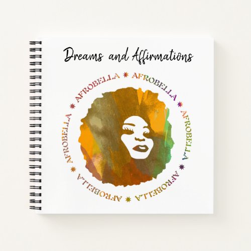 Afrobella Dreams and Affirmations Notebook