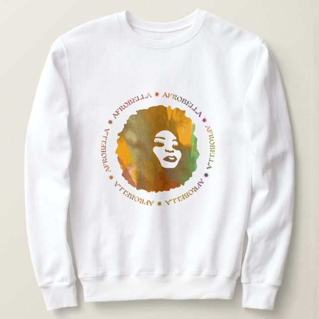 Afrobella Long Sleeve Sweatshirt (Design Front)