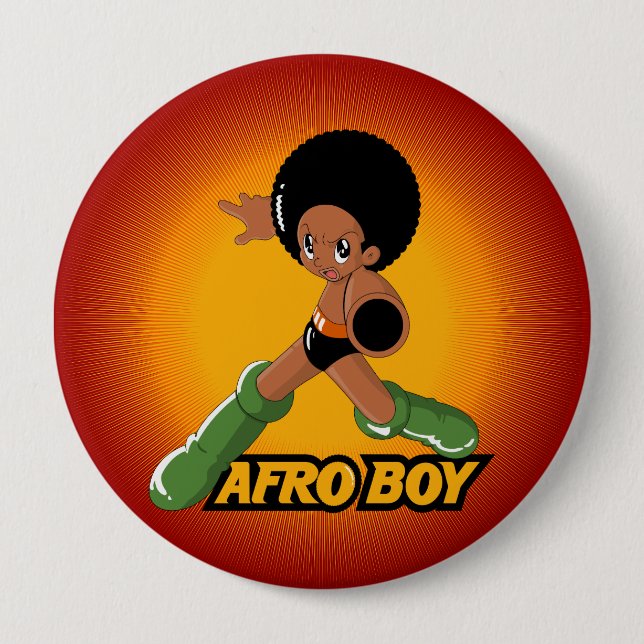 AfroBoy! Pinback Button (Front)