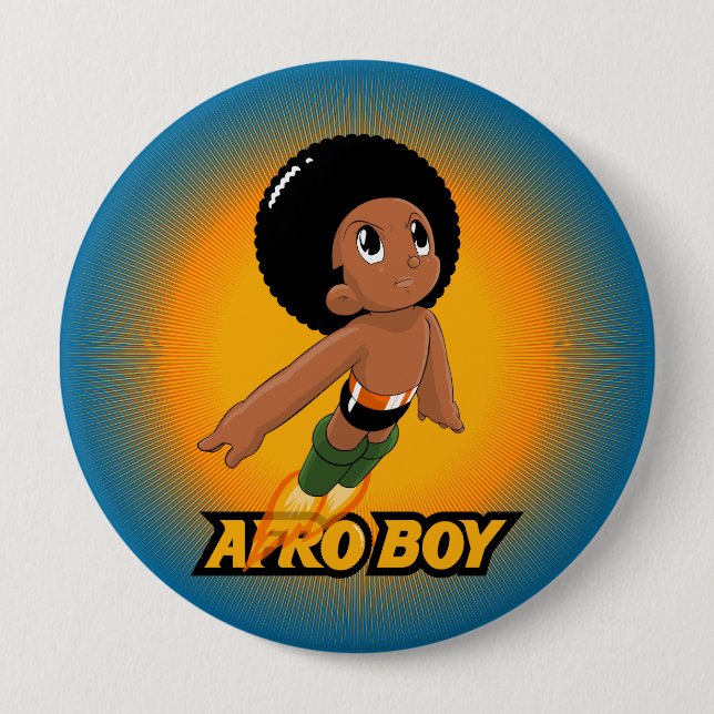 AfroBoy! Pinback Button (Front)