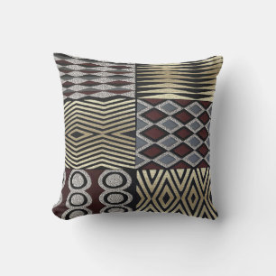 Afrocentric   Abstract  Throw Pillow