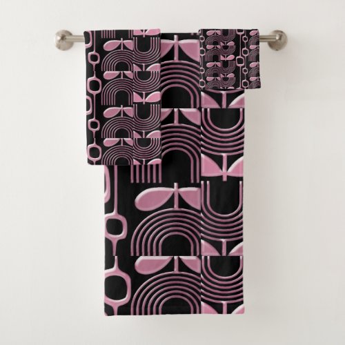 Afrocentric Art Deco Harlem Renaissance Bath Towel