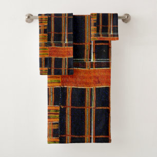 Afrocentric bath towel set