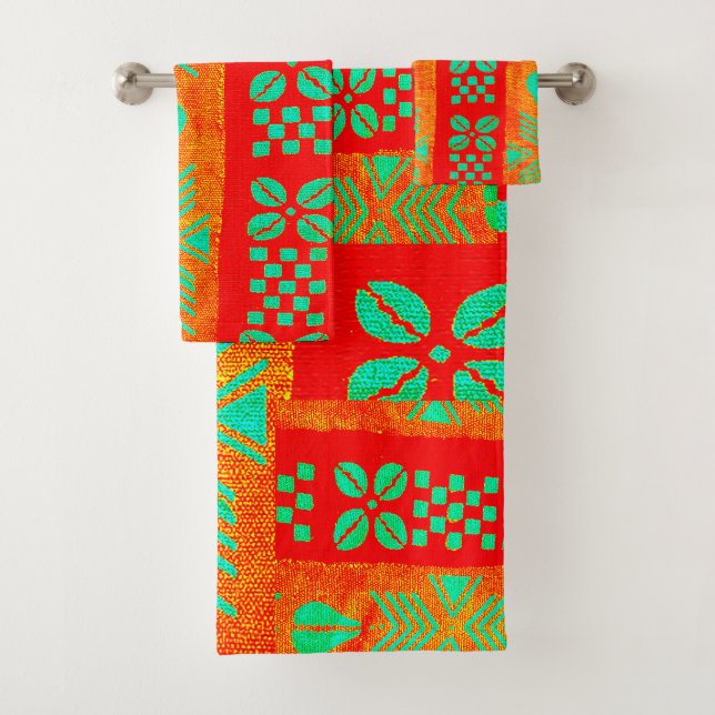 Afrocentric  bath towel set (Insitu)