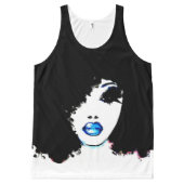 Afrocentric Beauty All-Over-Print Tank Top (Front)
