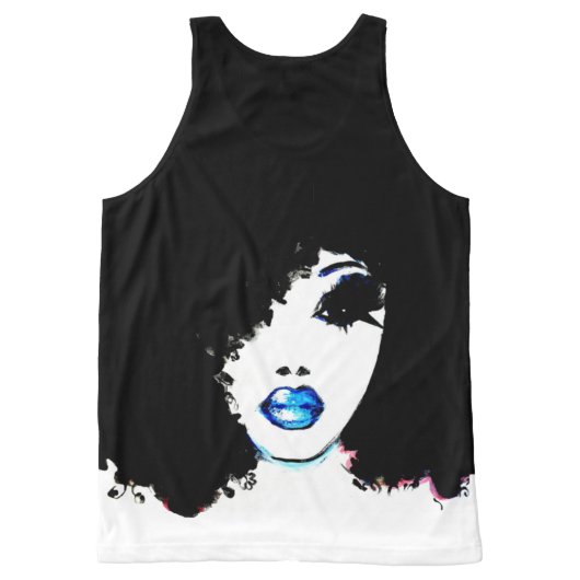 Afrocentric Beauty All-Over-Print Tank Top (Back)