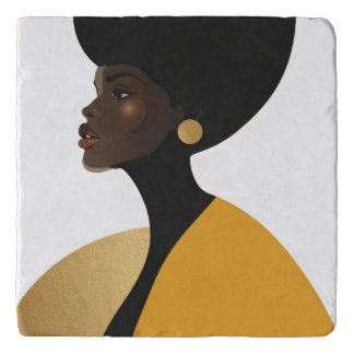 Afrocentric Black Woman Coaster