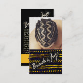 Afrocentric Braids - African Cornrows Hair Stylist Business Card (Front/Back)