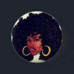 Afrocentric Button<br><div class="desc">A woman embracing her nature.</div>