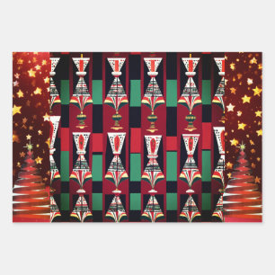 Afrocentric Christmas Seamless- 19"x 29" - Wrapping Paper Sheets
