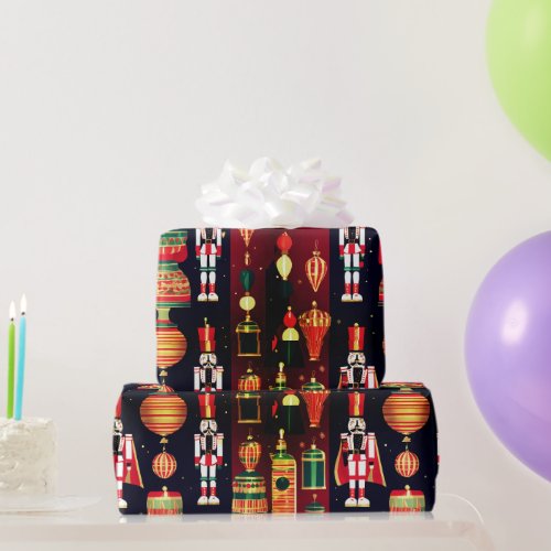 Afrocentric Christmas Seamless_ 30inches x 6feet  Wrapping Paper