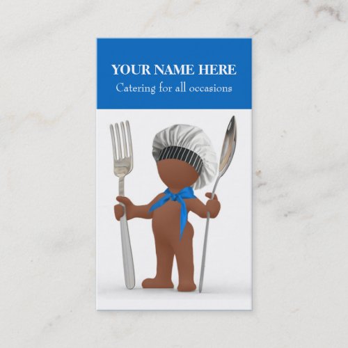 Afrocentric Cool Chef Cook Cafe Bistro Catering Business Card