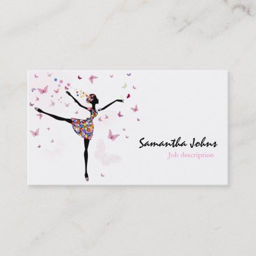 Afrocentric Dancer Ballerina Professional Stylist Business Cards