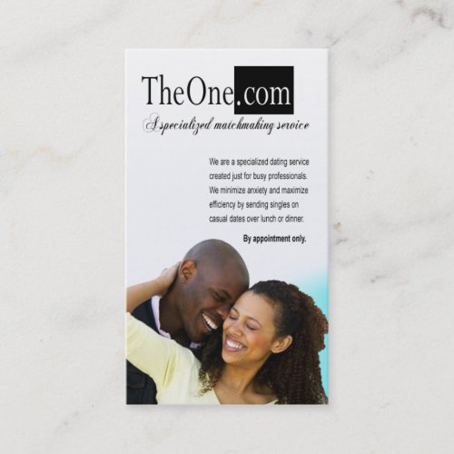 Afrocentric _ Dating Service Matchmaking Singles Business Card