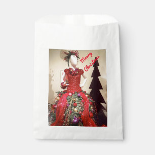 Afrocentric Dress Form Mannequin Christmas Tree Favor Bag