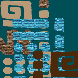 Afrocentric Geometric Globe Pill 26 Bath Towels
