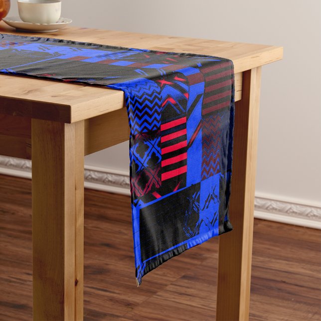 Afrocentric Geometric Print  Short Table Runner (Creator Uploaded)