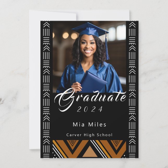 Afrocentric Graduation Invitation (Front)