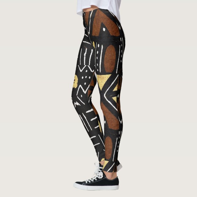 Afrocentric Graphic Print Leggings (Left)