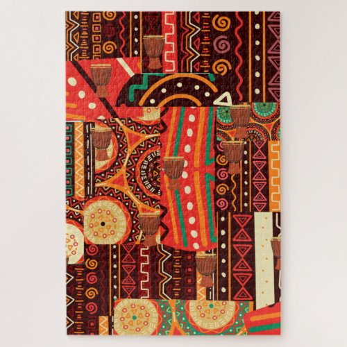 Afrocentric Kente Jigsaw Puzzle