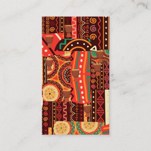 Afrocentric Kente Tribal Pattern  Card