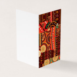 Afrocentric Kente Tribal Pattern Card