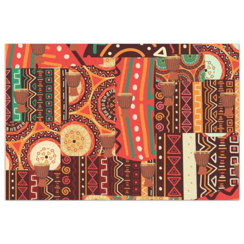 Afrocentric Kente Tribal Pattern  Tissue Paper