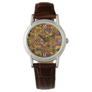 Afrocentric Kente Wristwatch