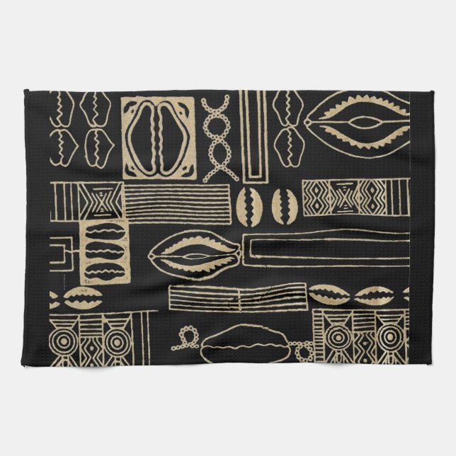 Afrocentric  kitchen towel (Horizontal)
