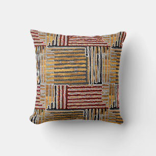 Afrocentric Kuba Cloth Throw Pillow