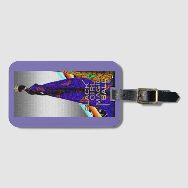 Afrocentric Luggage Tag (Front Horizontal)