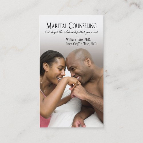 Afrocentric _ Marital Counseling Couples Therapy Business Card