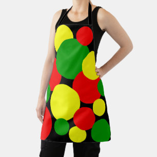 Afrocentric Polka Dots Apron