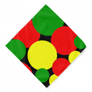 Afrocentric Polka Dots  Bandana