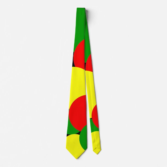 Afrocentric Polka Dots Neck Tie (Front)