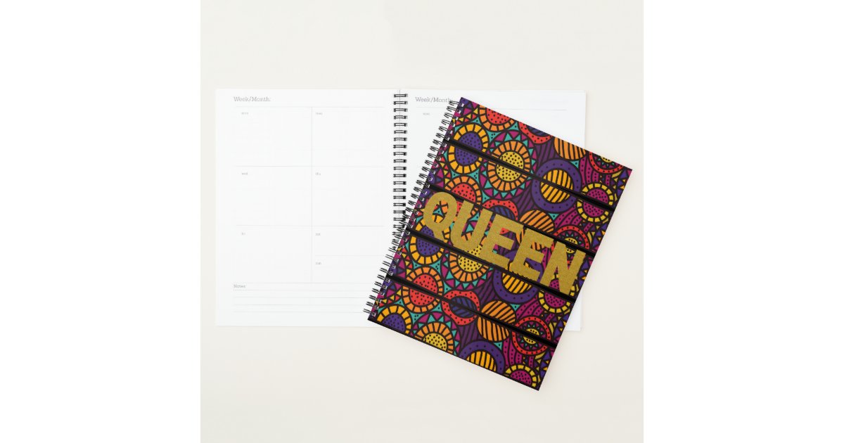 Afrocentric Queen Planner Zazzle