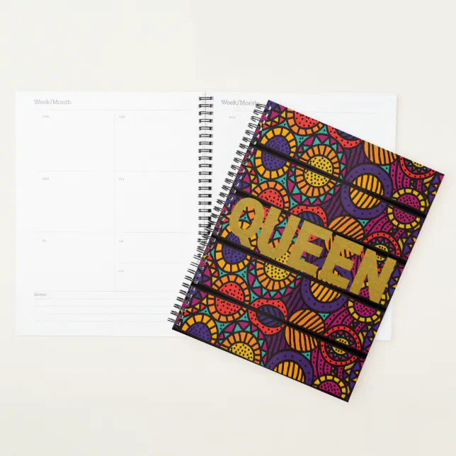 Afrocentric Queen Planner | Zazzle