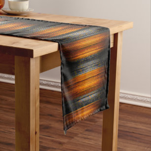 Afrocentric Spotted Texture Short Table Runner