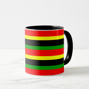 Afrocentric Striped Mug