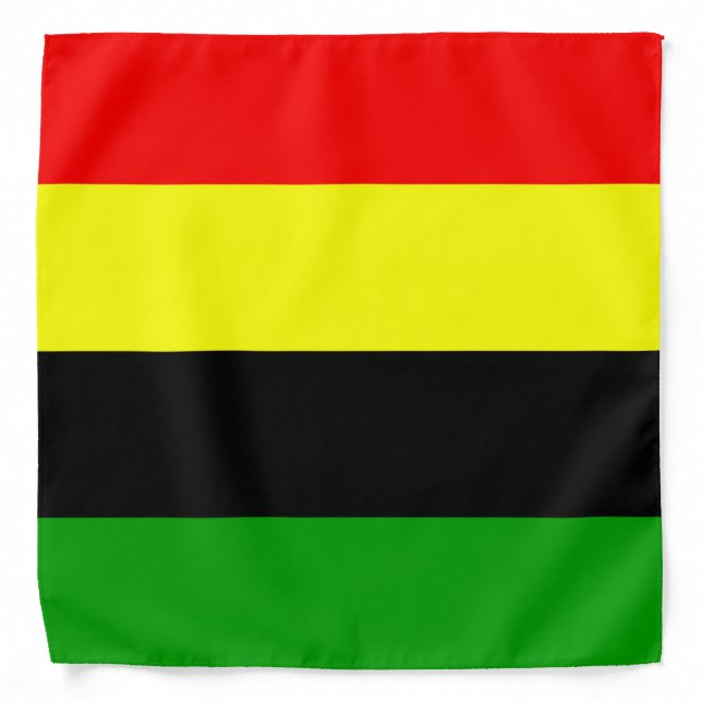 Afrocentric Stripes Bandana (Front)
