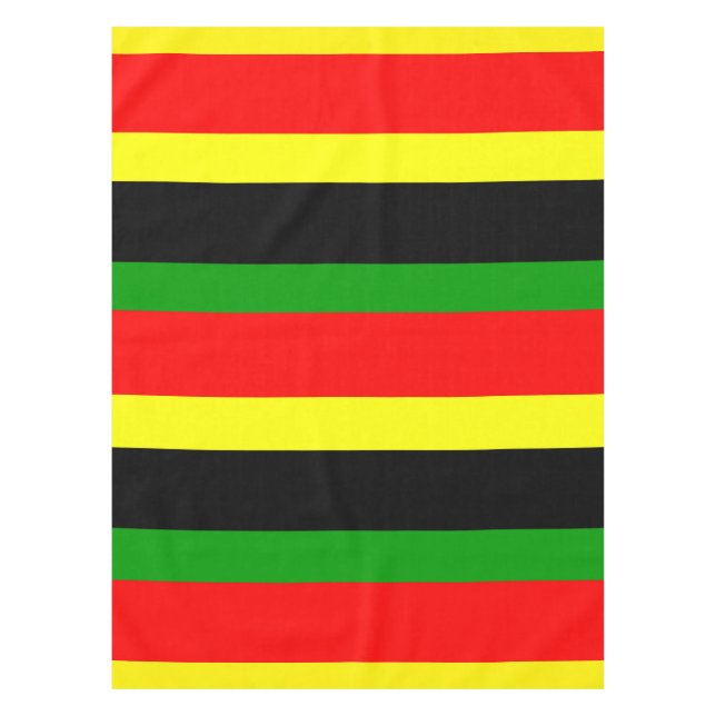 Afrocentric Stripes Tablecloth (Front)