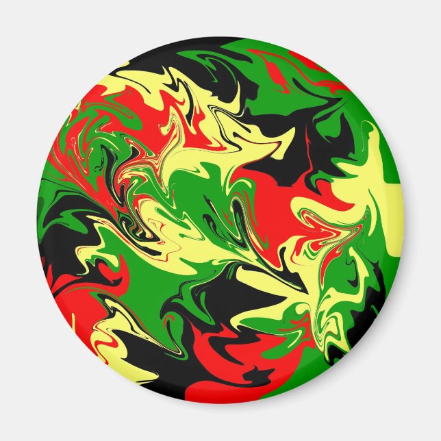 Afrocentric Swirls Magnet (Front)
