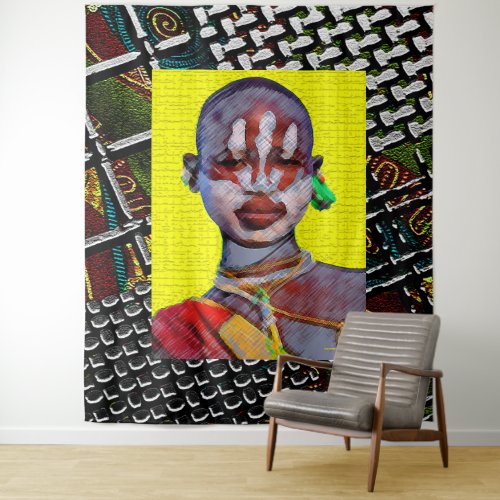 Afrocentric Tapestry Art Print