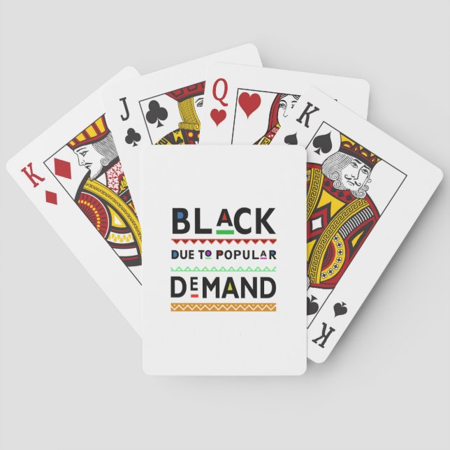Afrocentric tee poker cards (Back)