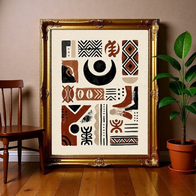 Afrocentric Tribal Abstract  Poster (Creator Uploaded)