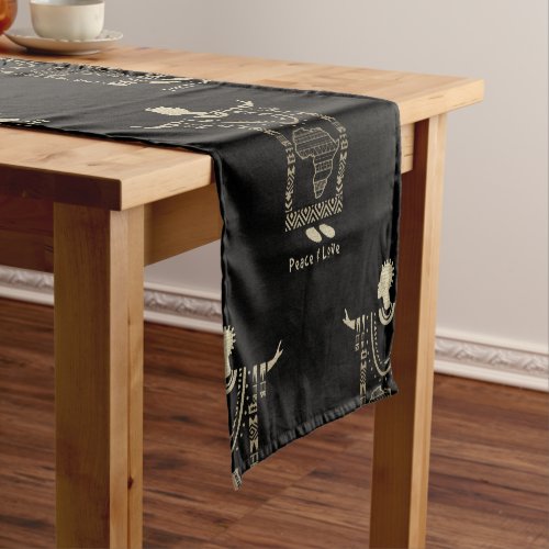 Afrocentric Tribal Graphic Short Table Runner